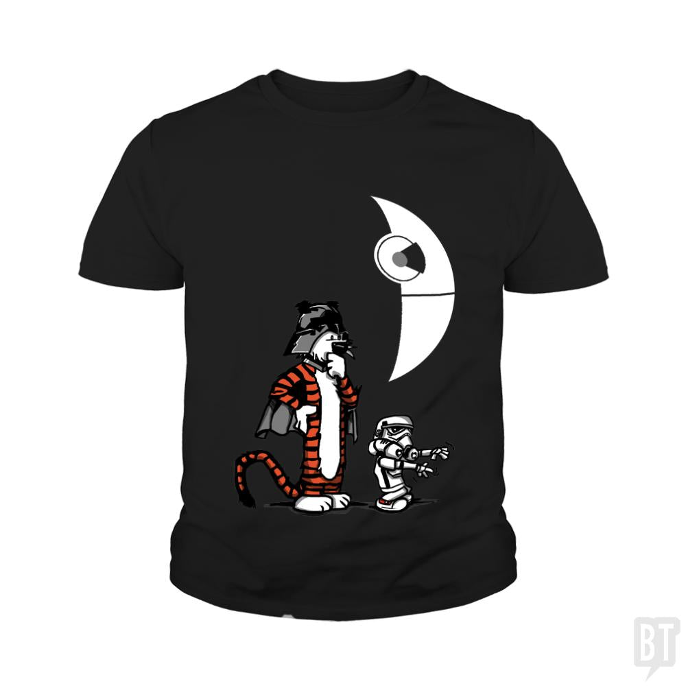 Darth Hobbes and Calvin Trooper - Adult & Kids T-Shirts, Sweatshirts & Hoodies apparel design preview 1
