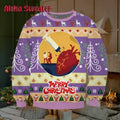 Retro Art Pulp Fiction Ugly Christmas Sweater - Holiday Gift product image