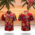 Retro Hawaiian Men's 80s Aloha Button Down Short - Adult & Kids T-Shirts, Sweatshirts & Hoodies apparel design preview 1