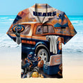 Retro Poster Style Enhances This Chicago Bear - Adult & Kids T-Shirts, Sweatshirts & Hoodies apparel design preview 1