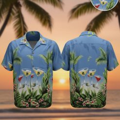 Retro Tropical Men's Classic Hawaiian Button Down - Adult & Kids T-Shirts, Sweatshirts & Hoodies apparel design preview 1