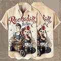 Rock Music and Car Vintage Hawaiian Comfort - Adult & Kids T-Shirts, Sweatshirts & Hoodies apparel design preview 1