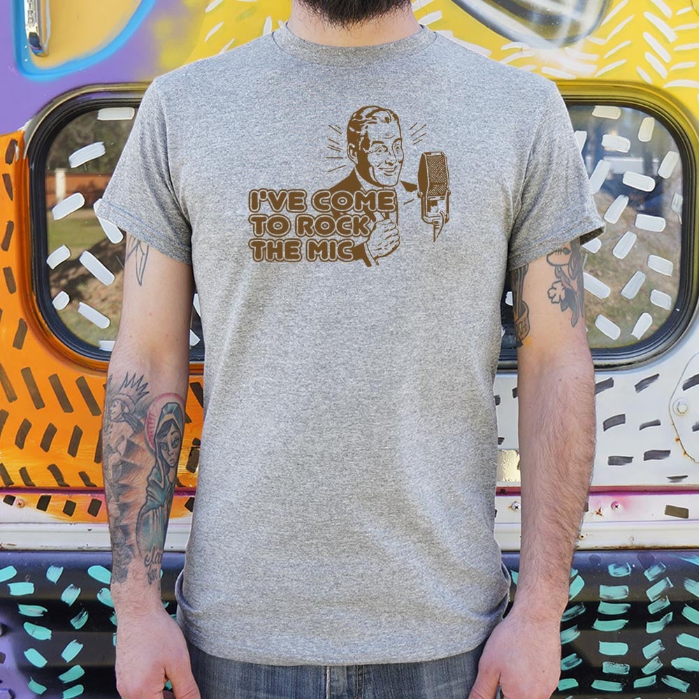 Rock The Mic - Adult & Kids T-Shirts, Sweatshirts & Hoodies apparel design preview 1