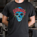 Rose Crowned Skull Full Color - Adult & Kids T-Shirts, Sweatshirts & Hoodies apparel design preview 1