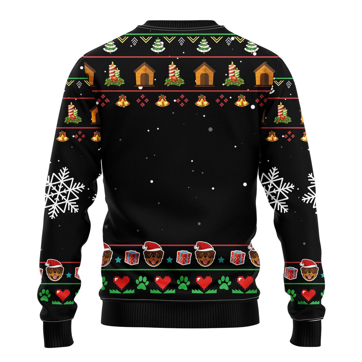 Rottweiler 3D Ugly Christmas Sweater - Holiday Gift product image 2