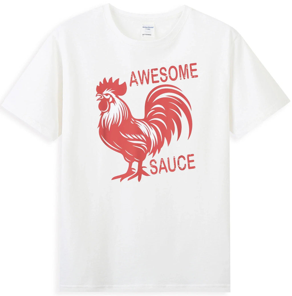 Awesome Sauce With Picture Of Rooster Men's - Adult & Kids T-Shirts, Sweatshirts & Hoodies apparel design preview 1