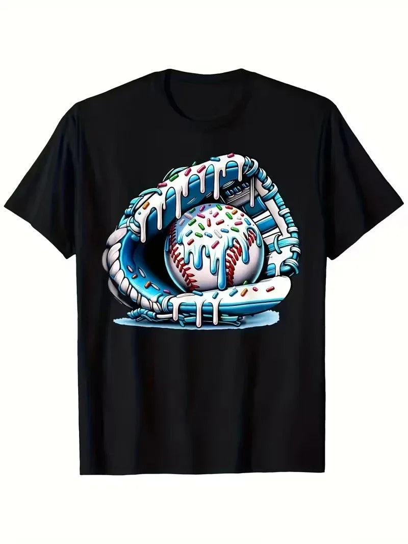 Baseball Donut Graphic Fun Sports - Adult & Kids T-Shirts, Sweatshirts & Hoodies apparel design preview 1