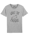 Men's Short Sleeve WHAT THE PHOQUE Gray - Adult & Kids T-Shirts, Sweatshirts & Hoodies apparel design preview 1