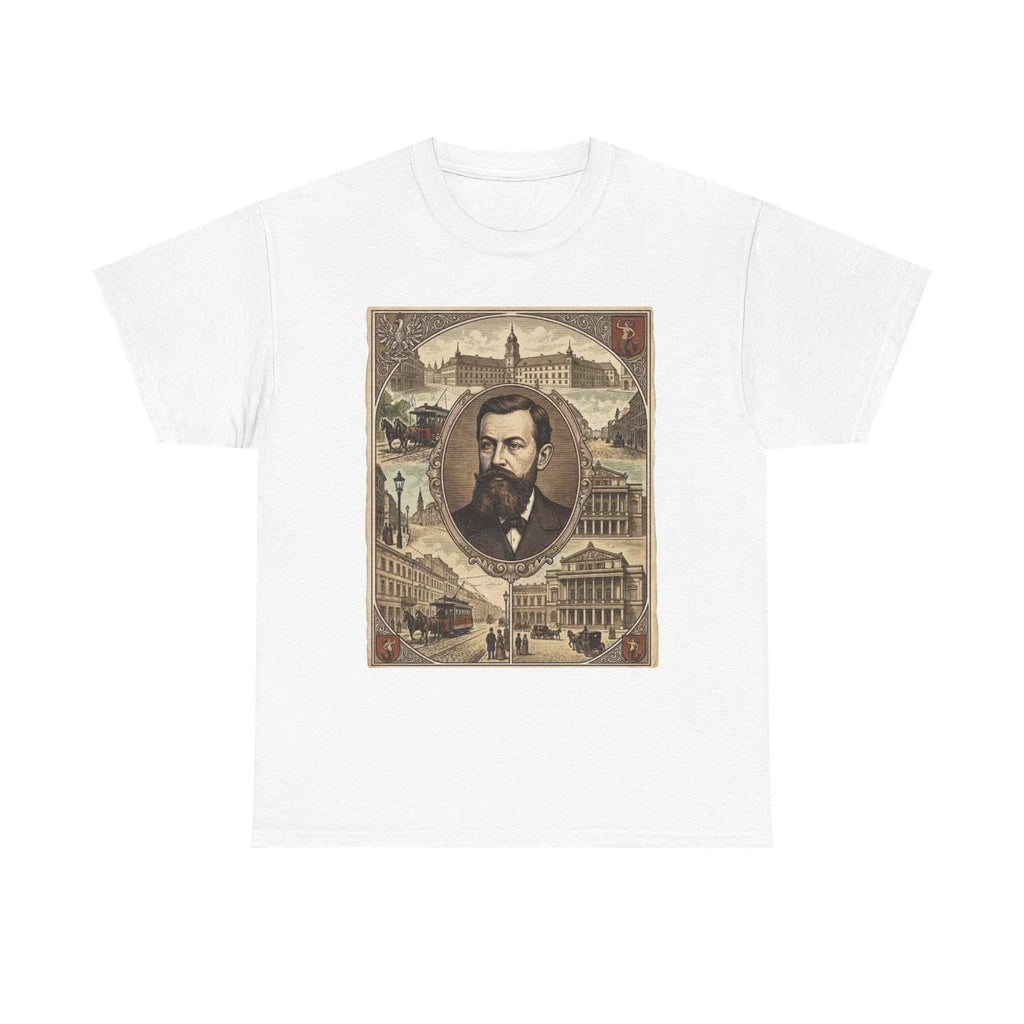 Vintage 1850s European City Portrait Ancestry - Adult & Kids T-Shirts, Sweatshirts & Hoodies apparel design preview 1