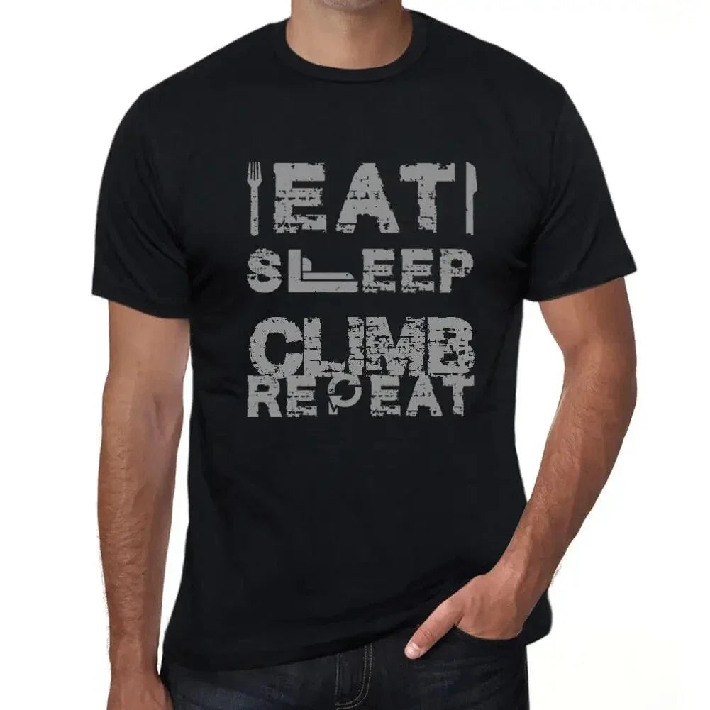 Men's Graphic Food Sleep Climbing Repeat Eat Climb - Adult & Kids T-Shirts, Sweatshirts & Hoodies apparel design preview 1
