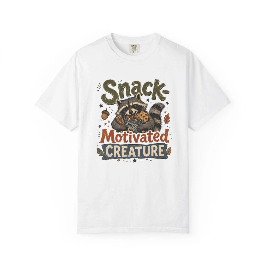 Snack Motivated Creature Raccoon Cookie Illustration - Adult & Kids T-Shirts, Sweatshirts & Hoodies apparel design preview 1