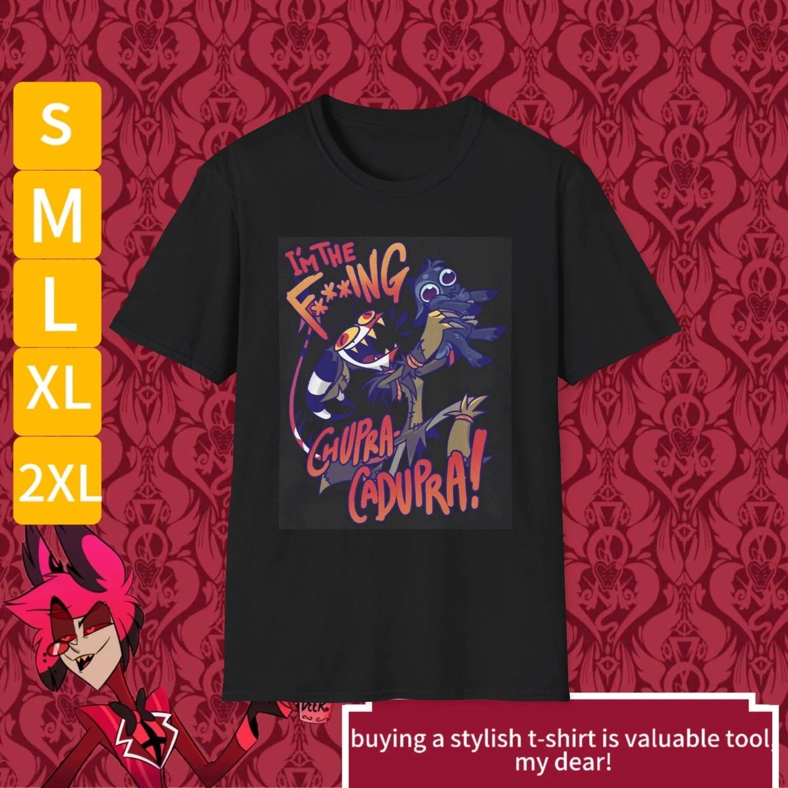 Helluva Boss Mission Chupacabras Blitzo Unisex - Adult & Kids T-Shirts, Sweatshirts & Hoodies apparel design preview 1