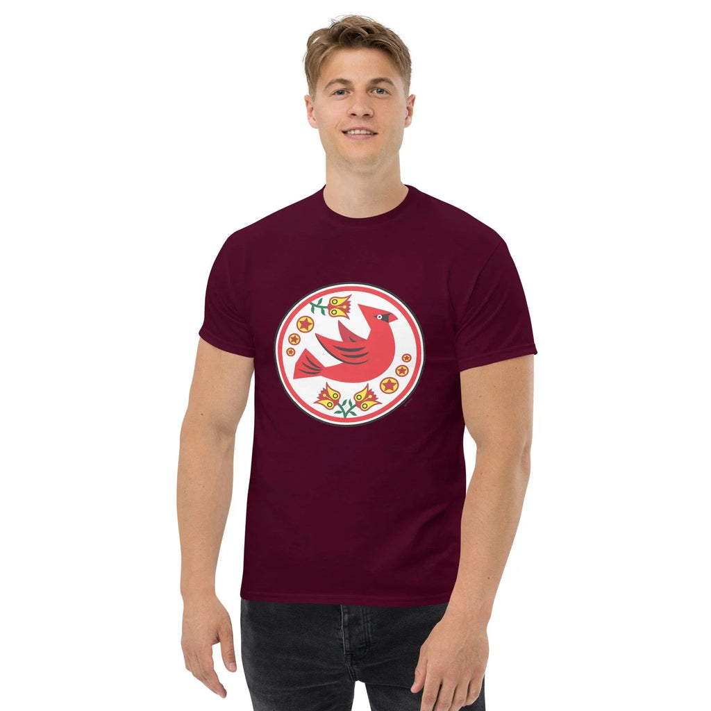 Cardinal Pennsylvania Dutch Hex Sign Distelfink - Adult & Kids T-Shirts, Sweatshirts & Hoodies apparel design preview 1