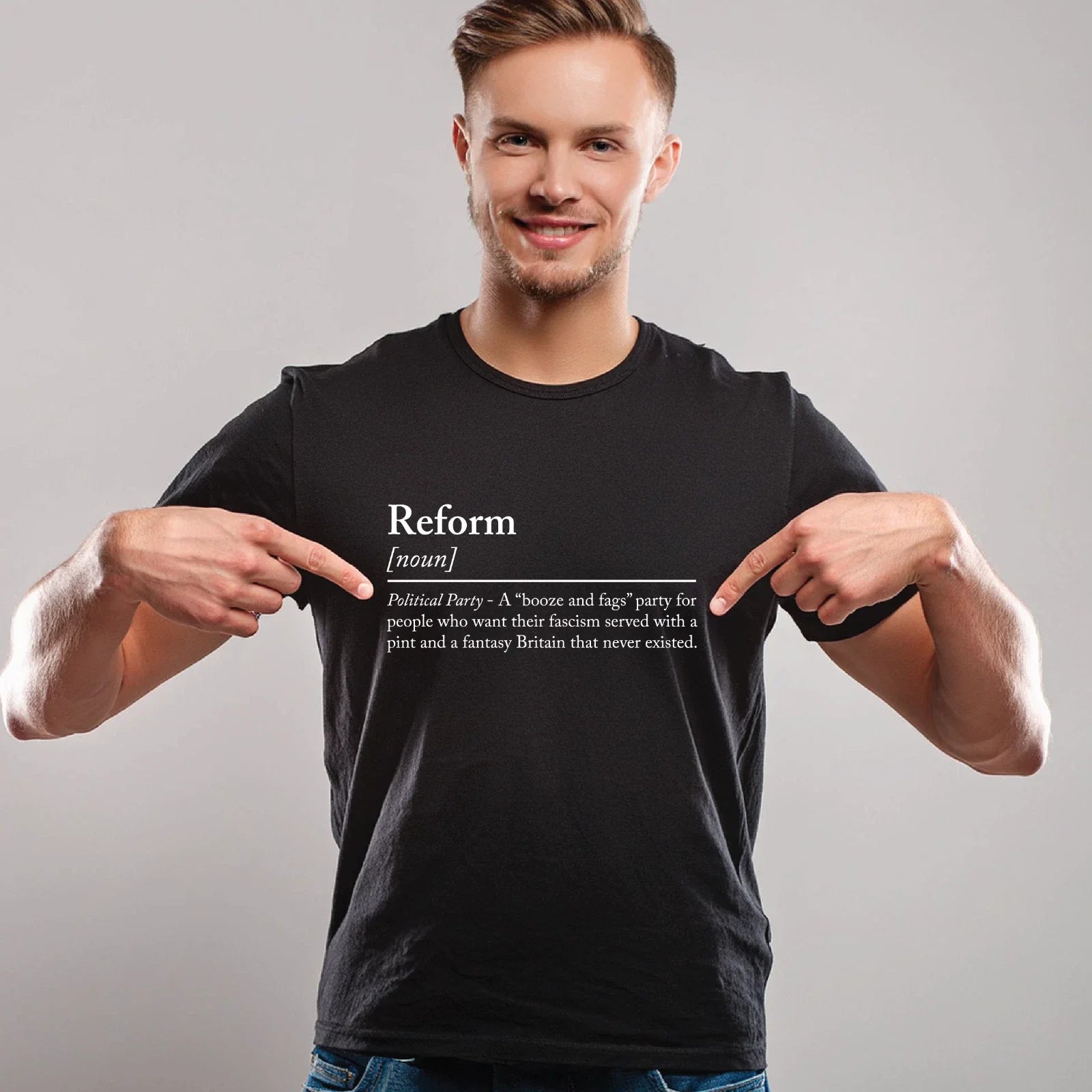 Reform Party funny sarcastic Dictionary Definition - Adult & Kids T-Shirts, Sweatshirts & Hoodies apparel design preview 1