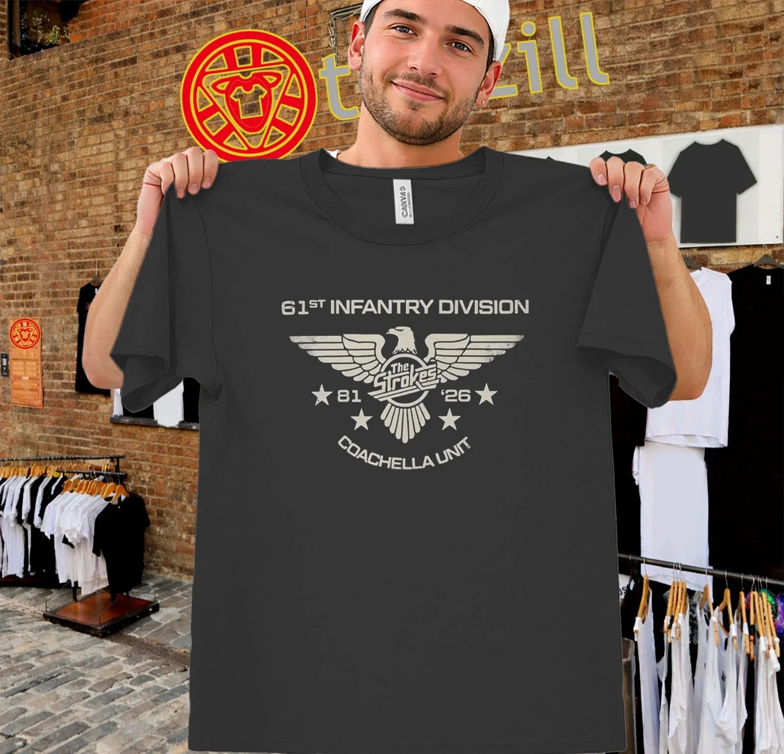 The 1Stroke 61st Infantry Division Chella Unite S-3XL - Adult & Kids T-Shirts, Sweatshirts & Hoodies apparel design preview 1
