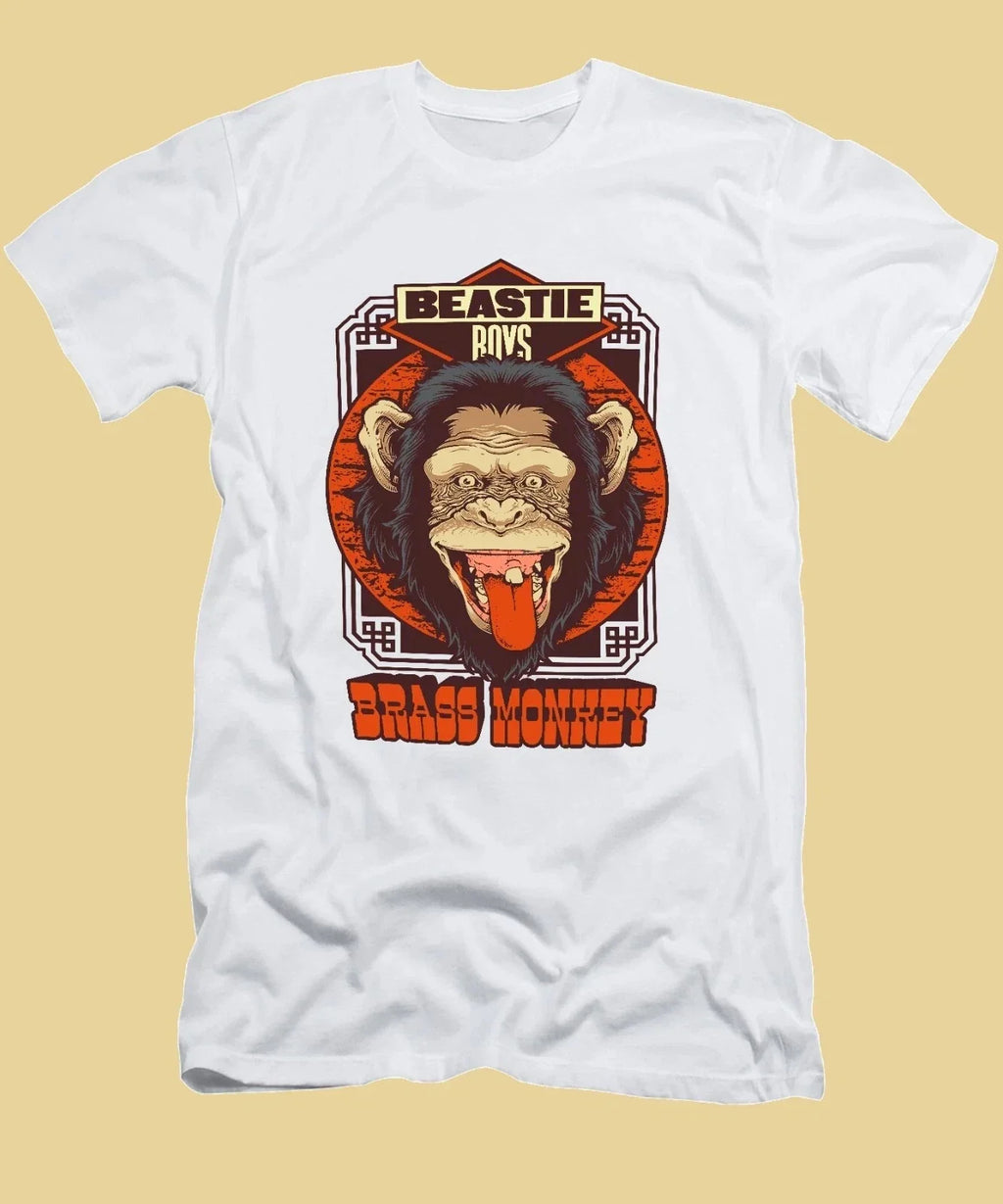Beastie Boys, 1987 Brass Monkey Record Launch - Adult & Kids T-Shirts, Sweatshirts & Hoodies apparel design preview 1