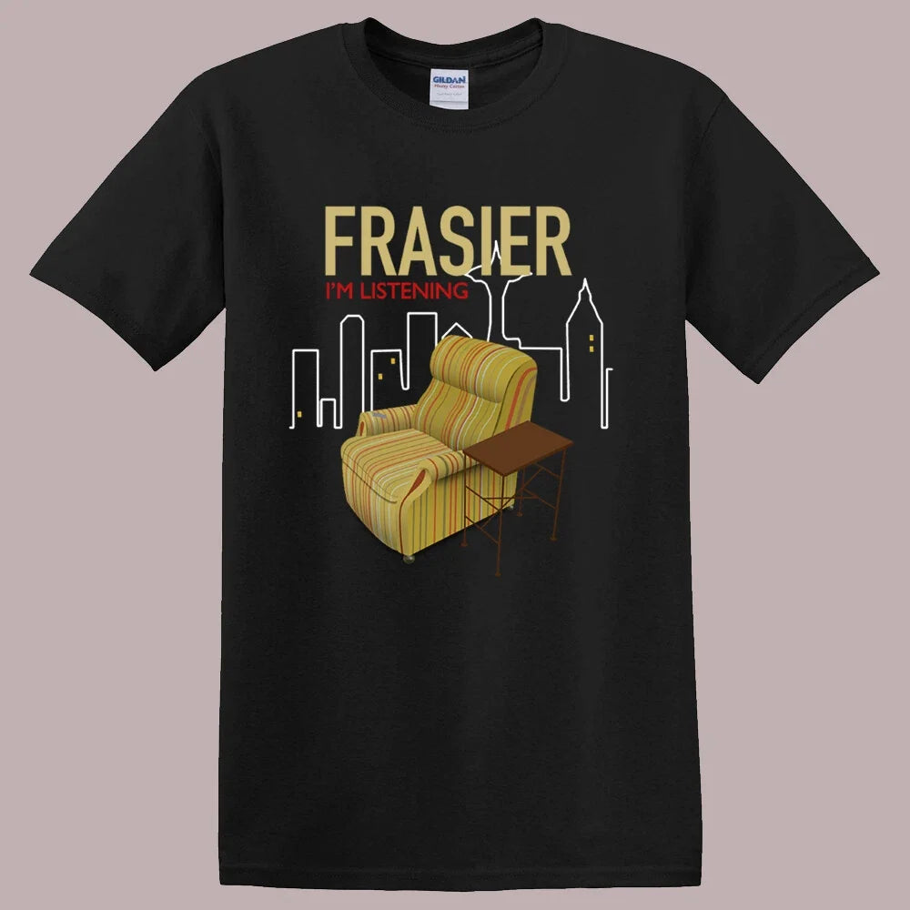 Frasier Seattle TV Show Men's Black Size S-5XL - Adult & Kids T-Shirts, Sweatshirts & Hoodies apparel design preview 1