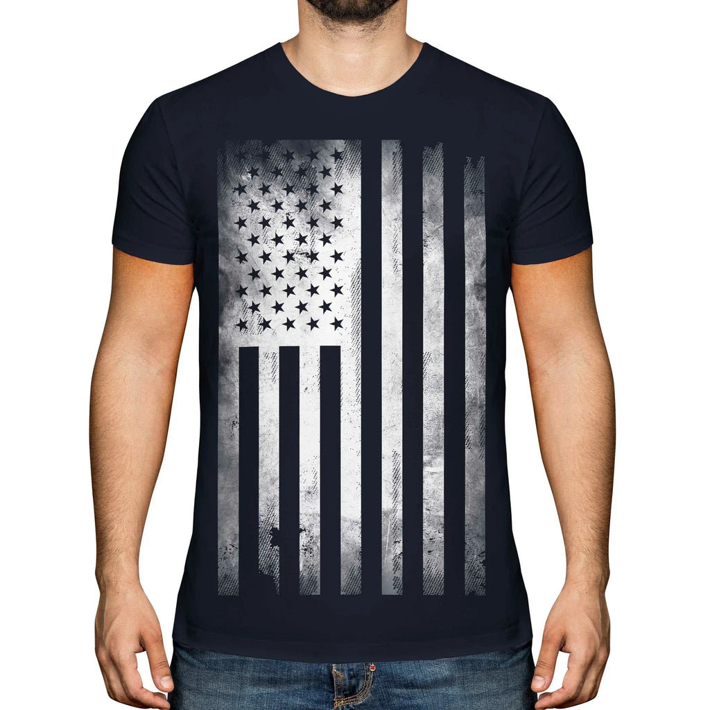 STARS AND STRIPES FADED PRINT MENS FASHION TOP ROLLED - Adult & Kids T-Shirts, Sweatshirts & Hoodies apparel design preview 1