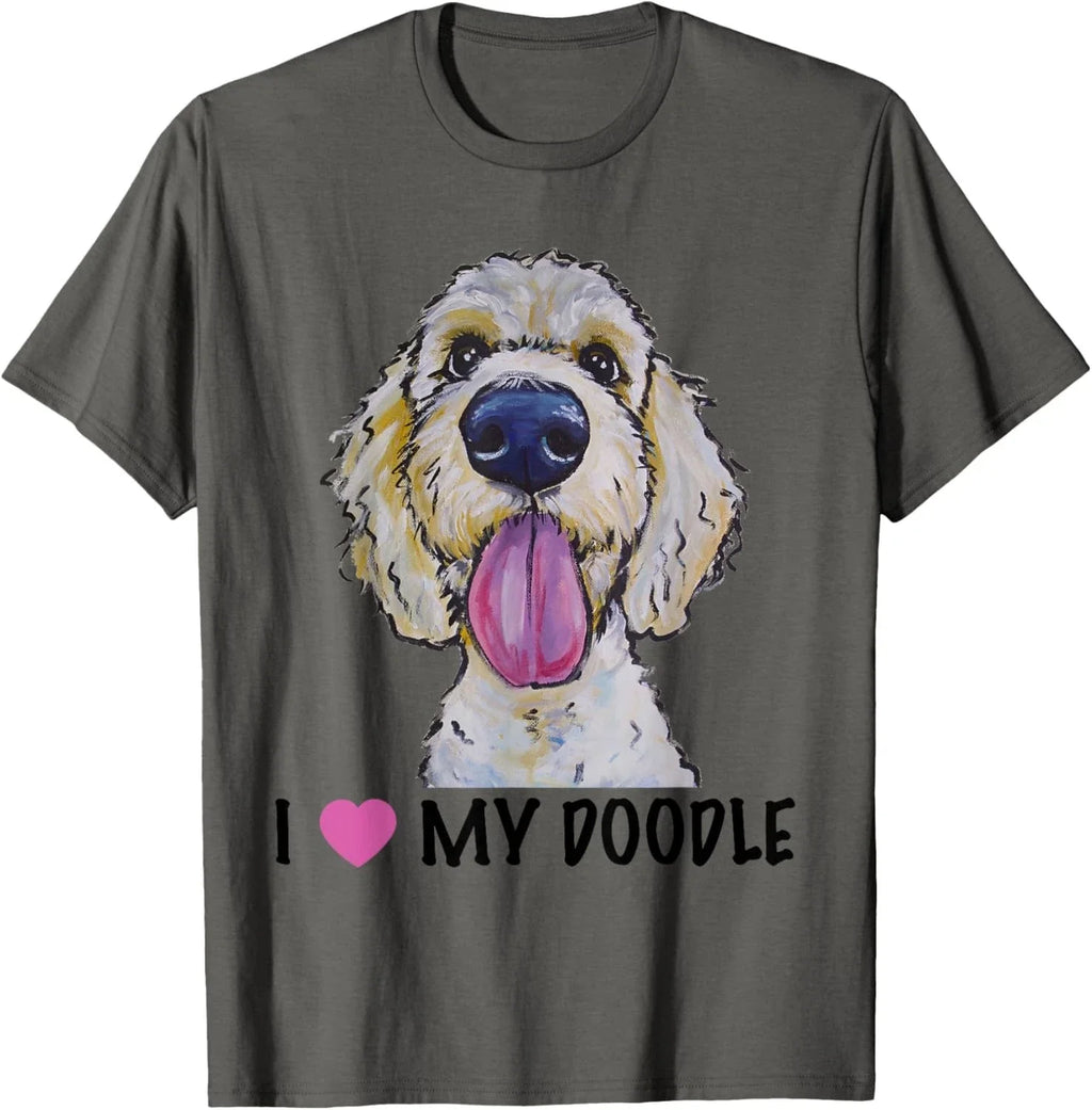 I Love My Doodle Golden - Adult & Kids T-Shirts, Sweatshirts & Hoodies apparel design preview 1