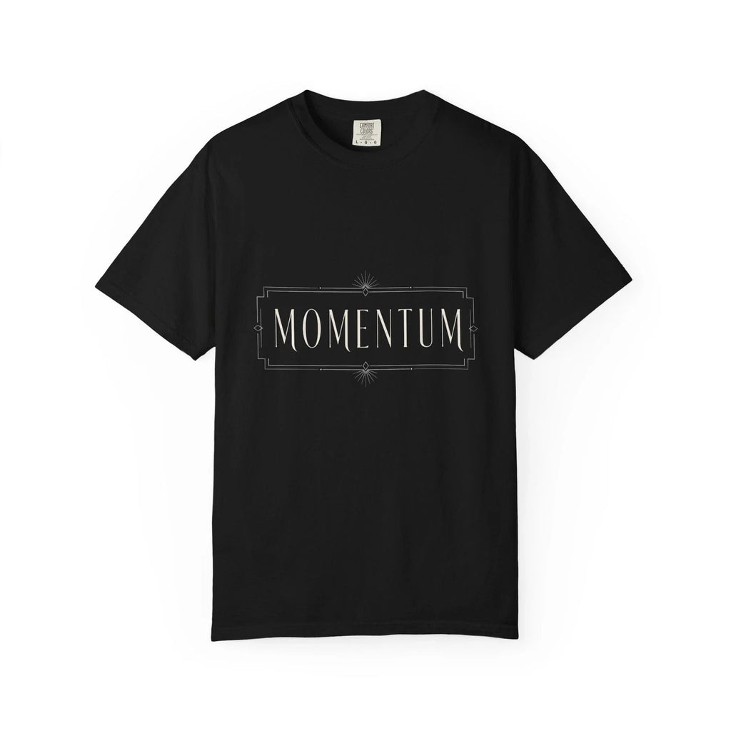 Momentum Men Black Minimalist Motivation Graphic - Adult & Kids T-Shirts, Sweatshirts & Hoodies apparel design preview 1