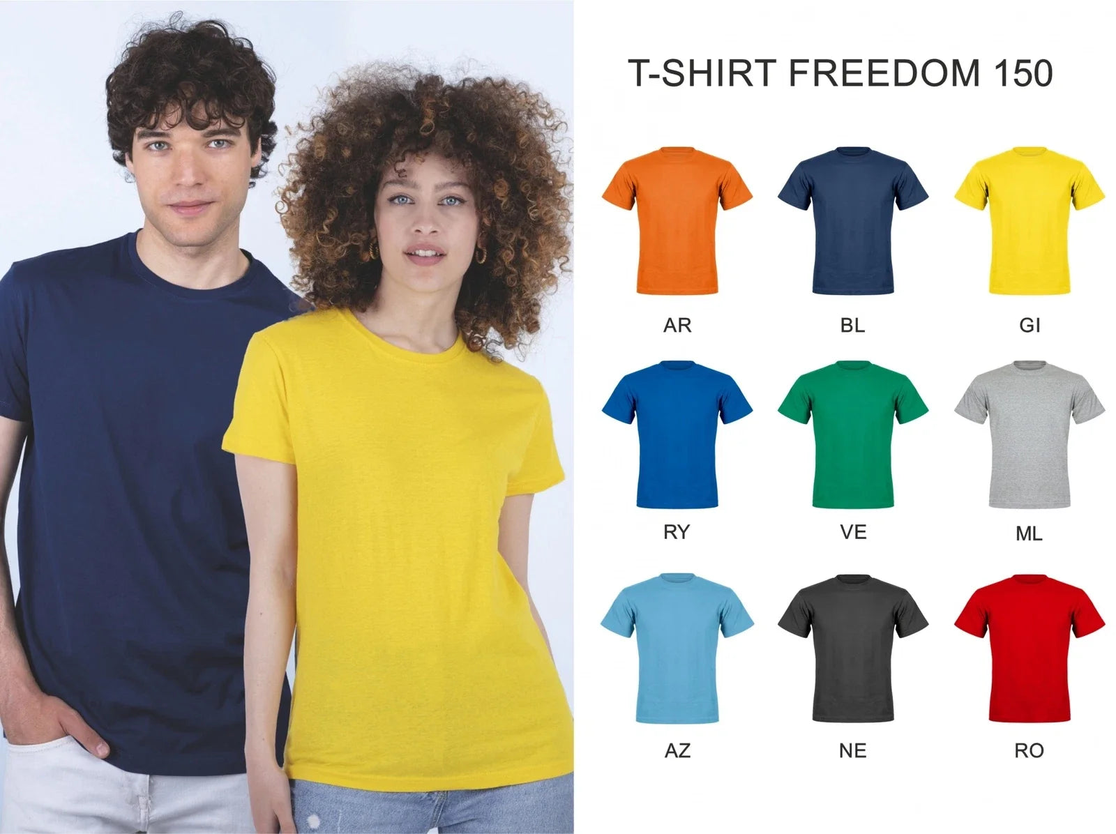 100% Cotton Mod. FREEDOM Customizable with Logos - Adult & Kids T-Shirts, Sweatshirts & Hoodies apparel design preview 1
