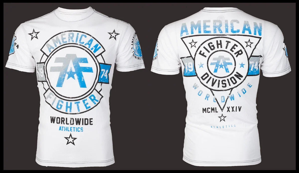 AMERICAN FIGHTER White SILVERLAKE Athletic Graphic - Adult & Kids T-Shirts, Sweatshirts & Hoodies apparel design preview 1