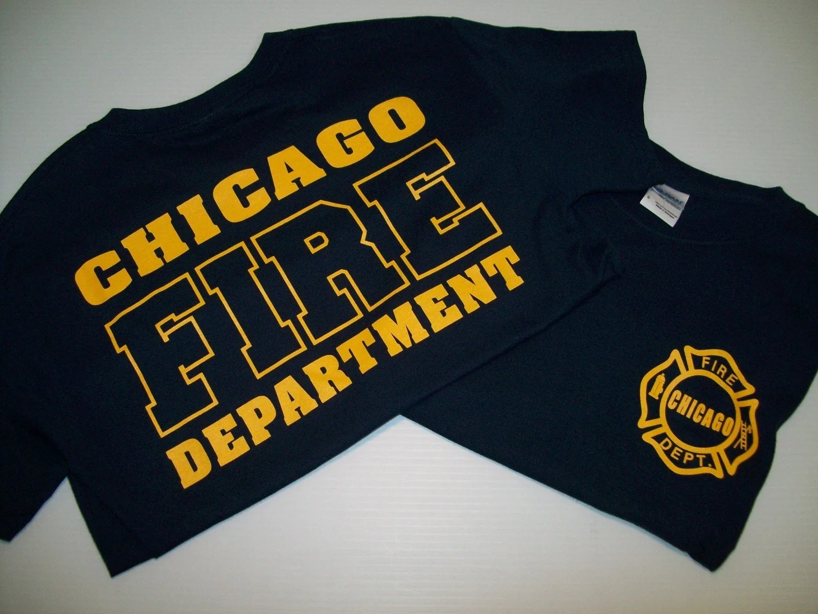 Chicago Fire TV Show Navy/Gold - Adult & Kids T-Shirts, Sweatshirts & Hoodies apparel design preview 1