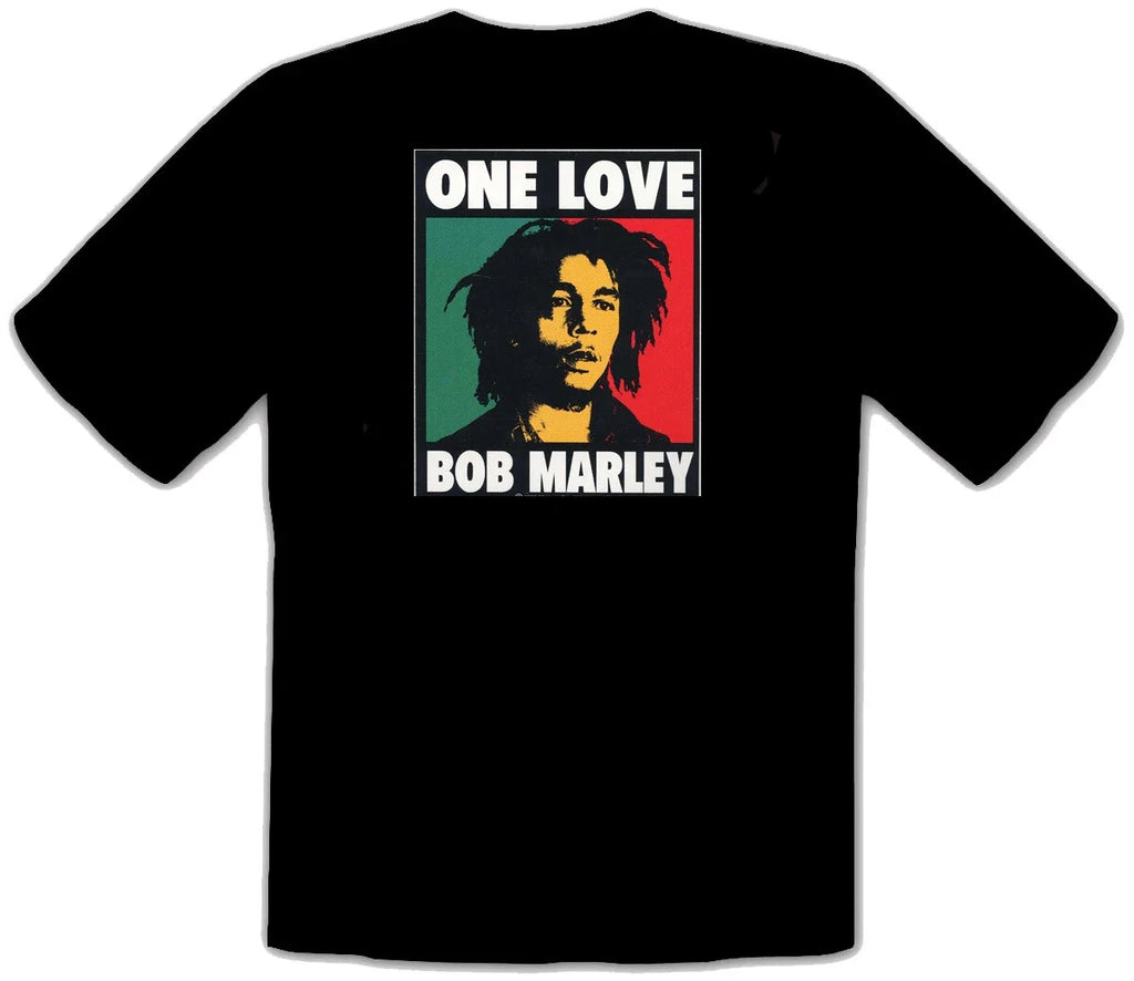 BOB MARLEY ONE LOVE Reggae Rock Rules BLACK FUN -066 - Adult & Kids T-Shirts, Sweatshirts & Hoodies apparel design preview 1