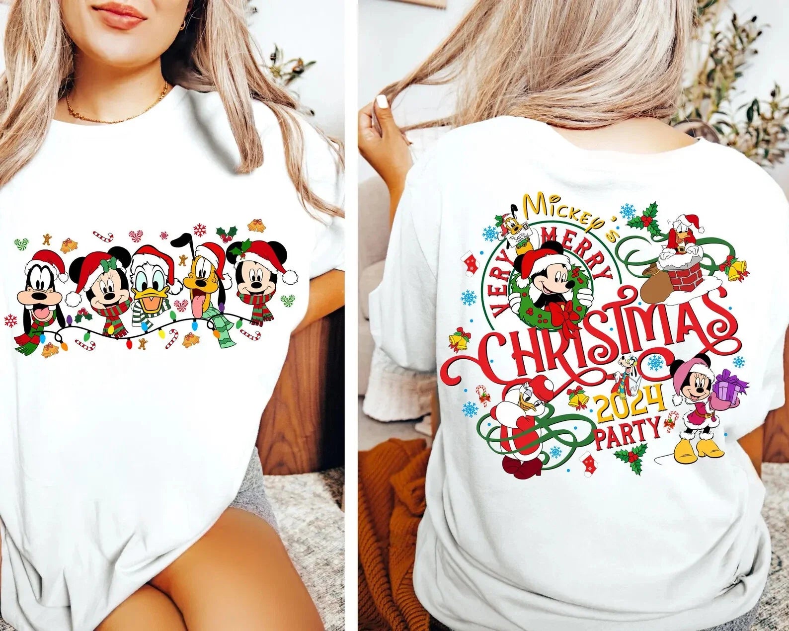 2-Sided Very Merry Christmas Friends Group Gift For - Adult & Kids T-Shirts, Sweatshirts & Hoodies apparel design preview 1