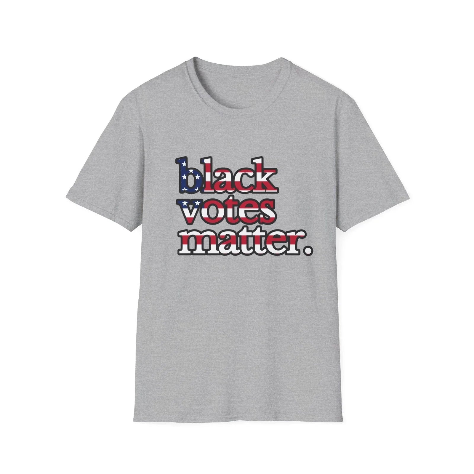 Black Votes Matter American Flag Lettering Voting - Adult & Kids T-Shirts, Sweatshirts & Hoodies apparel design preview 1