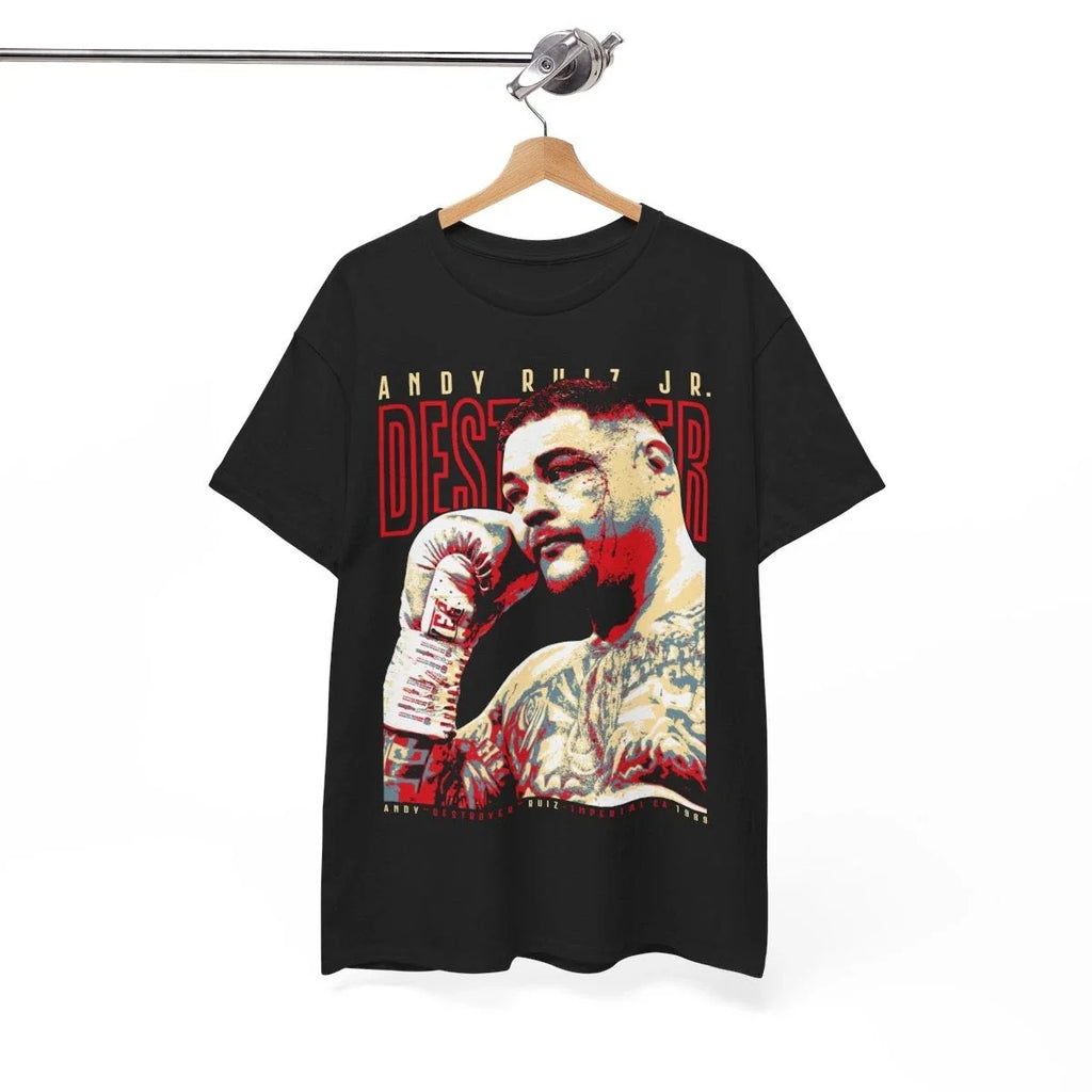 Andy Ruiz Jr. the Destroyer Boxer Heavyweight Boxing - Adult & Kids T-Shirts, Sweatshirts & Hoodies apparel design preview 1