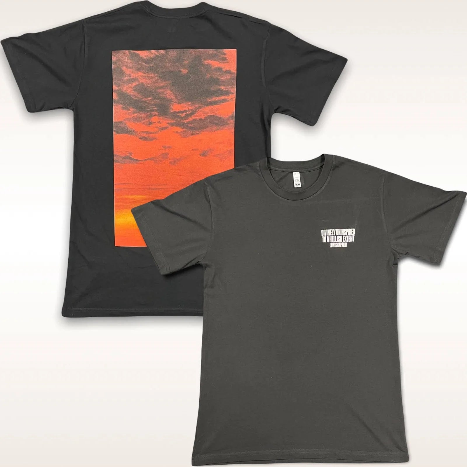 Lewis Capaldi Divinely Uninspired Official Black - Adult & Kids T-Shirts, Sweatshirts & Hoodies apparel design preview 1