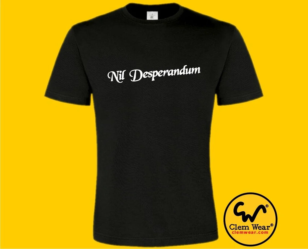 Rik Mayall Bottom Nil Desperandum funny comedy carbon - Adult & Kids T-Shirts, Sweatshirts & Hoodies apparel design preview 1