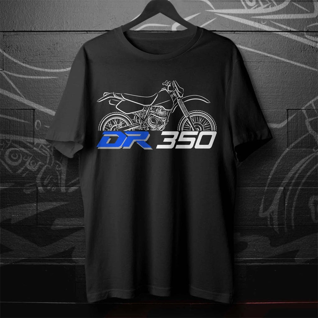 Suzuki DR 350 Motorcycle for ADV Riders - Adult & Kids T-Shirts, Sweatshirts & Hoodies apparel design preview 1