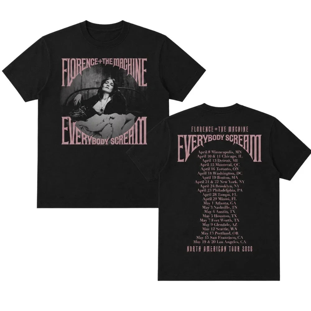 HOT! Florence And The Machine 2026 Everybody Scream - Adult & Kids T-Shirts, Sweatshirts & Hoodies apparel design preview 1
