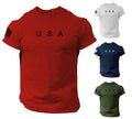 USA Flag Men American Patriotic Gym 100% Cotton S XXL - Adult & Kids T-Shirts, Sweatshirts & Hoodies apparel design preview 1