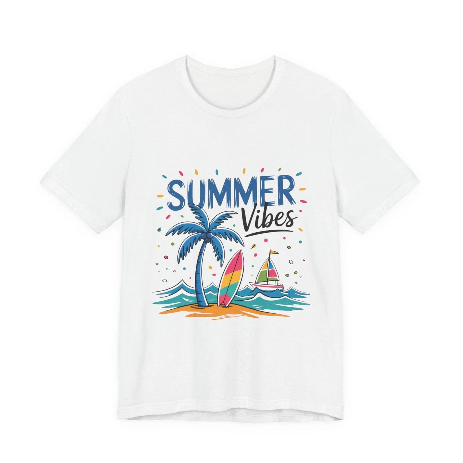 Summer vibes Tropical Beach Graphic - Adult & Kids T-Shirts, Sweatshirts & Hoodies apparel design preview 1