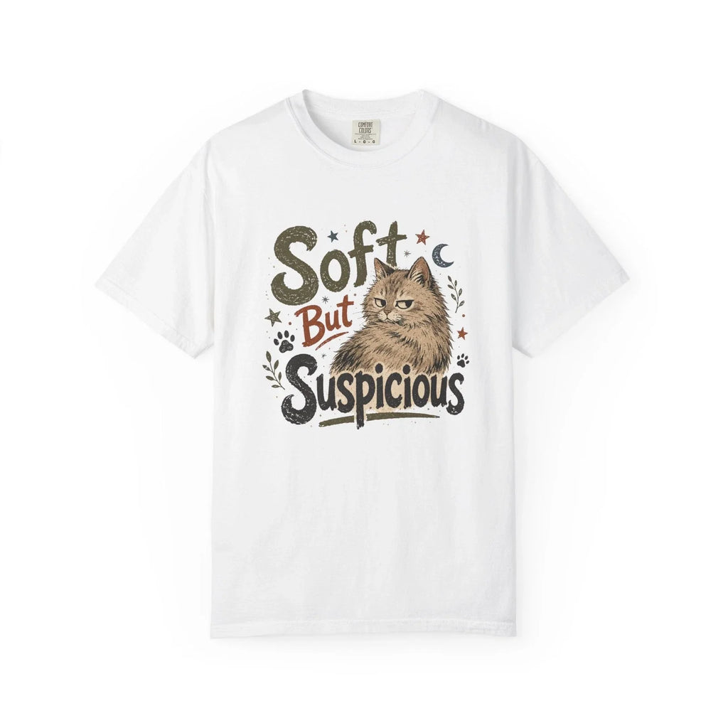 Soft But Suspicious Cat Cute Retro Graphic - Adult & Kids T-Shirts, Sweatshirts & Hoodies apparel design preview 1