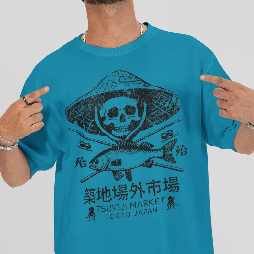 Tokyo Tsukiji Fish Market Japanese Tuna Aesthetic - Adult & Kids T-Shirts, Sweatshirts & Hoodies apparel design preview 1