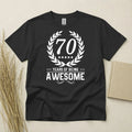 70th Birthday Born In 1956 70 Years Old Gifts Awesome - Adult & Kids T-Shirts, Sweatshirts & Hoodies apparel design preview 1