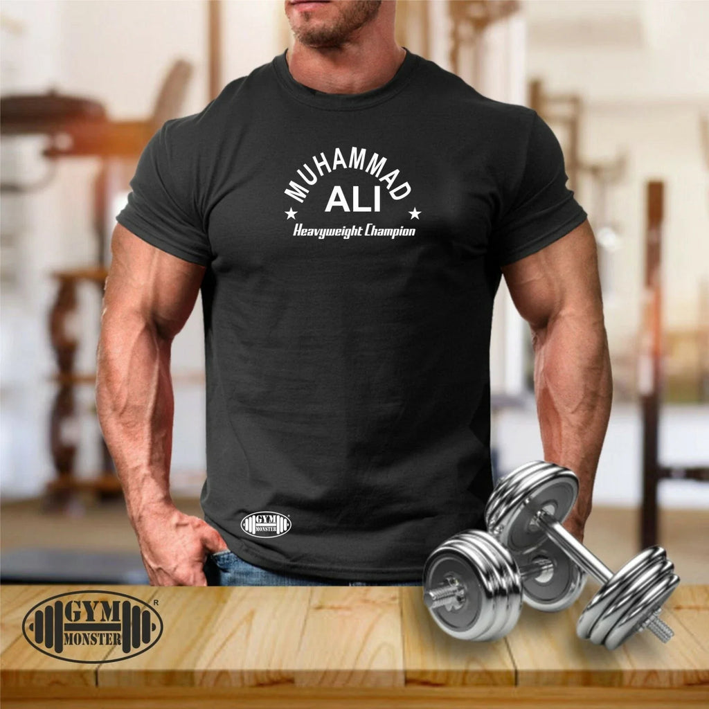 Muhammad Ali Gym Clothing Bodybuilding Training - Adult & Kids T-Shirts, Sweatshirts & Hoodies apparel design preview 1