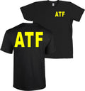 ATF Alcohol Tobacco Firearms NEON YELLOW LETTERS - Adult & Kids T-Shirts, Sweatshirts & Hoodies apparel design preview 1