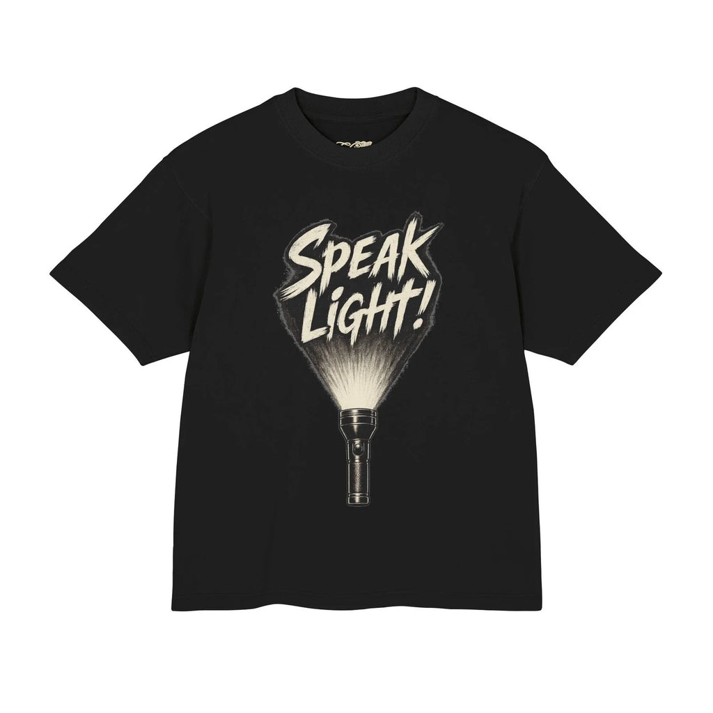 Speak Light Flashlight Graphic Christian Scripture - Adult & Kids T-Shirts, Sweatshirts & Hoodies apparel design preview 1