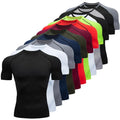 Men Compression Short Sleeve Gym Workout Fitness - Adult & Kids T-Shirts, Sweatshirts & Hoodies apparel design preview 1