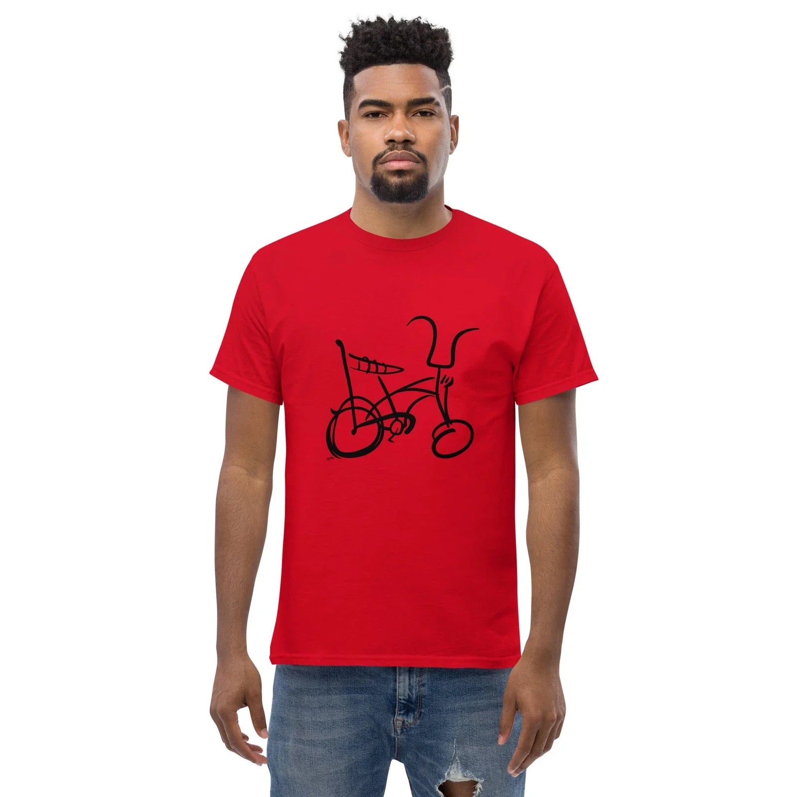 1970's Muscle Banana Seat Bicycle Sketch Unisex - Adult & Kids T-Shirts, Sweatshirts & Hoodies apparel design preview 1