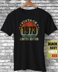 Vintage 1973 Limited Edition Funny retro Birthday - Adult & Kids T-Shirts, Sweatshirts & Hoodies apparel design preview 1