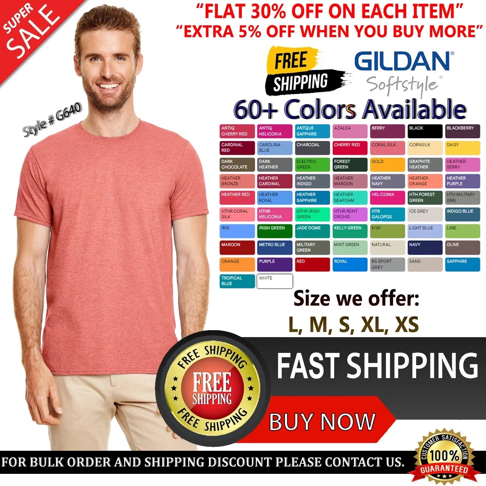 Gildan G640 Adult Softstyle Ringspun Cotton Crew Neck - Adult & Kids T-Shirts, Sweatshirts & Hoodies apparel design preview 1
