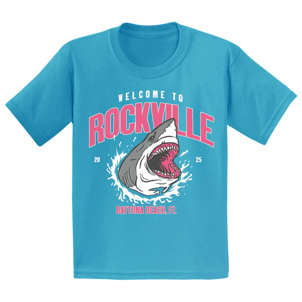 Welcome To Rockville 2025 "Sharkbite" Youth Reprint - Adult & Kids T-Shirts, Sweatshirts & Hoodies apparel design preview 1