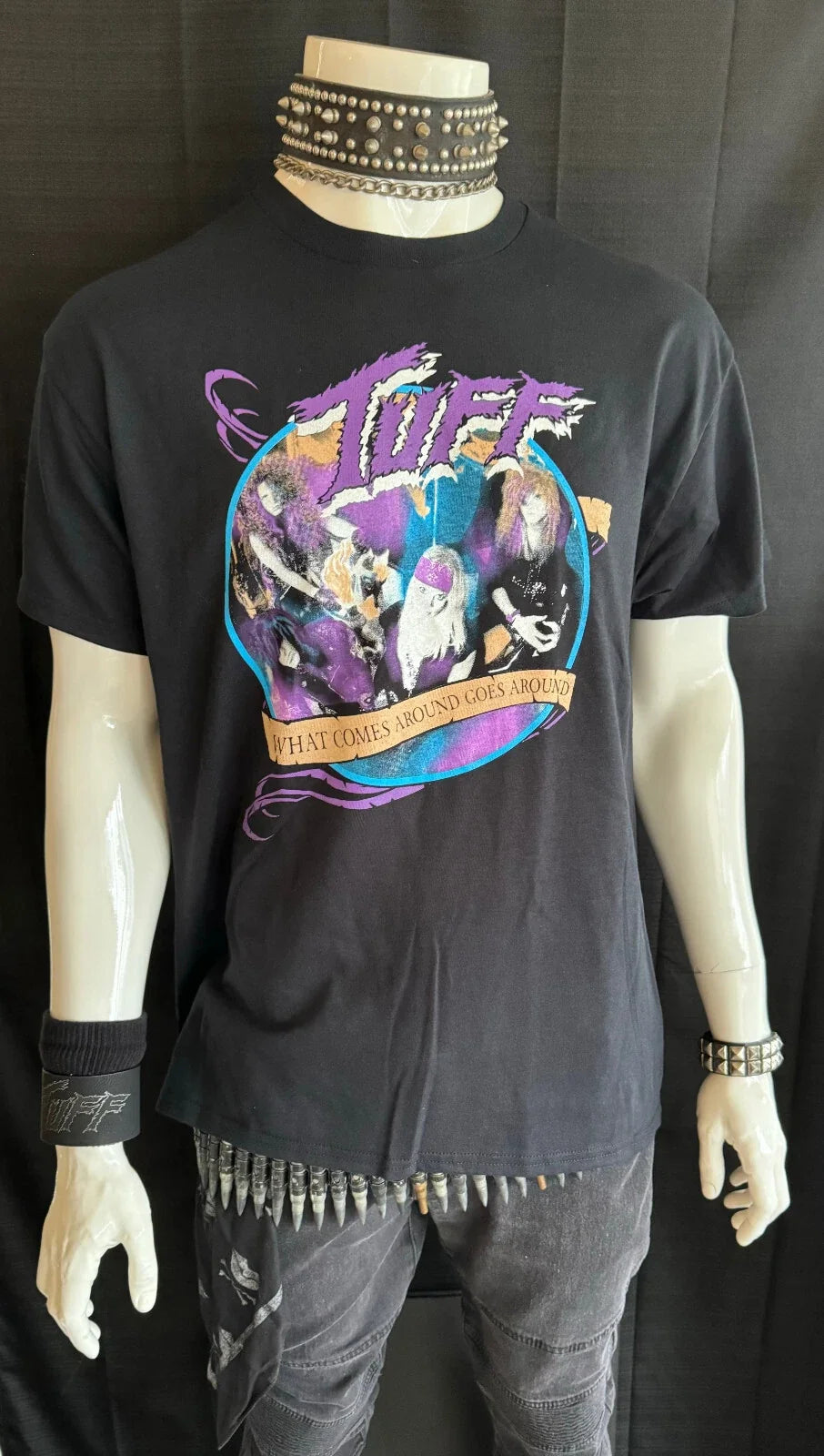 TUFF "What Comes Around Goes Concert Stevie Rachelle - Adult & Kids T-Shirts, Sweatshirts & Hoodies apparel design preview 1