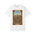 Vintage Paris Eiffel Tower French Art Poster Travel - Adult & Kids T-Shirts, Sweatshirts & Hoodies apparel design preview 1